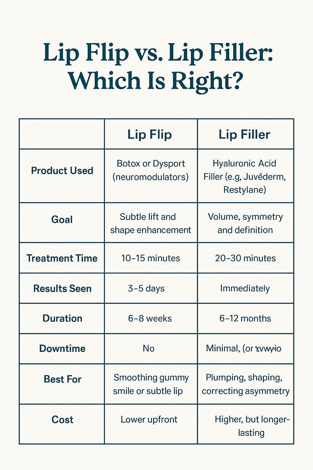 Lip Flip vs. Lip Filler: Which Is Right for You?